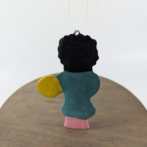 Traditional Mexican Folk Art Christmas Ornament Animal Unique Handmade Clay OOAK - Picture 2 of 5